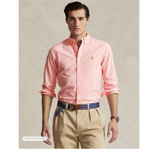 Ralph Lauren Size Medium Men's Iconic Oxford Sport Shirt in Pink